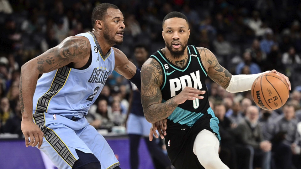 开拓者击败灰熊，利拉德神奇绝杀